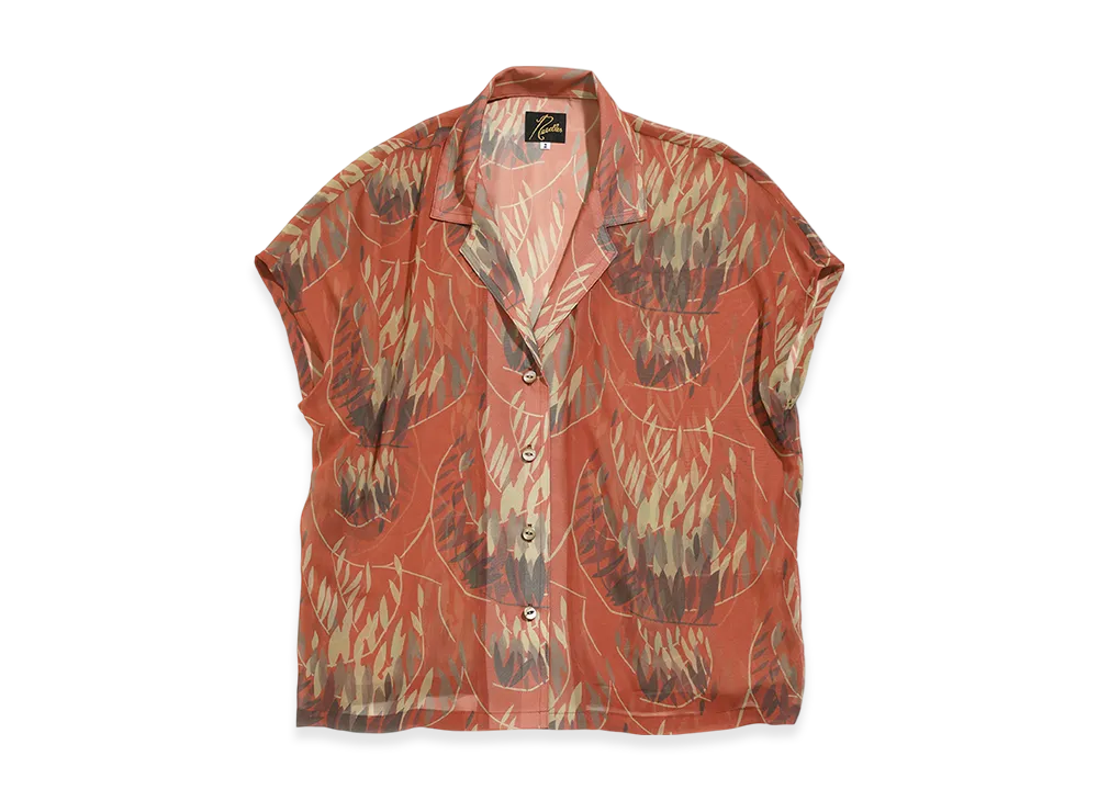 NEEDLES French Sleeve Blouse - Poly Chiffon / Pt. "Graffiti"