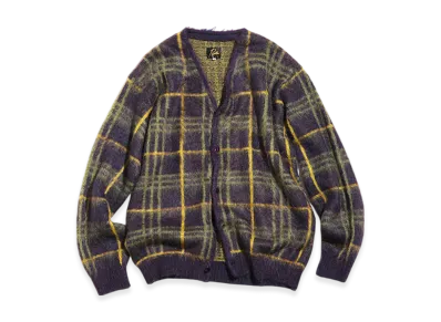 NEEDLES Mohair Cardigan "Plaid"