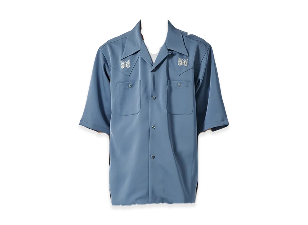 NEEDLES x Studious Exclusive Cow Boy S/S Shirts "Blue"