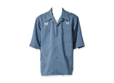 NEEDLES x Studious Exclusive Cow Boy S/S Shirts "Blue"