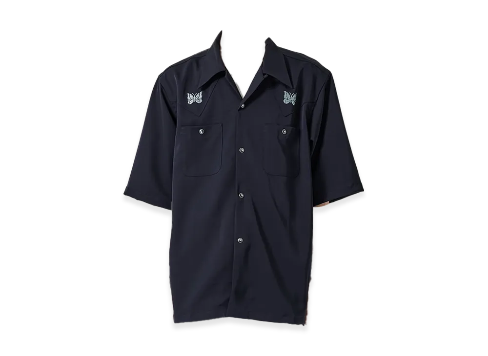 NEEDLES x Studious Exclusive Cow Boy S/S Shirts "Navy"