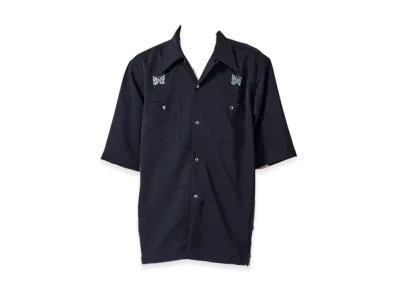 NEEDLES x Studious Exclusive Cow Boy S/S Shirts "Navy"