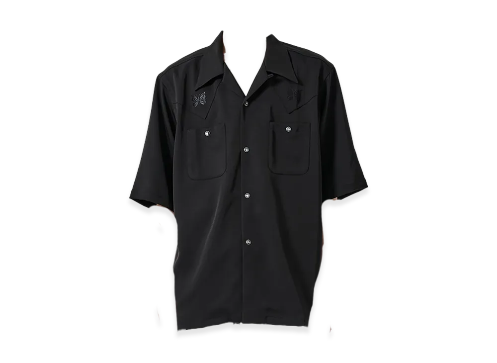 NEEDLES x Studious Exclusive Cow Boy S/S Shirts "Black"