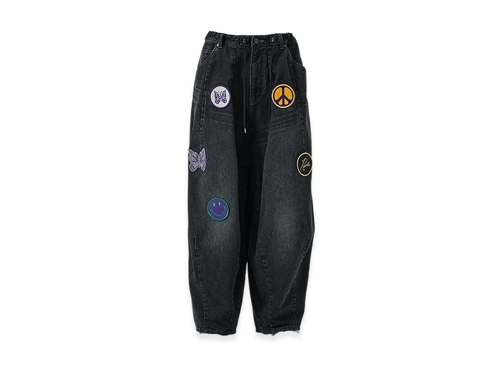 NEEDLES x Studious Exclusive H.D Patches Jean 12OZ Denim "Black"