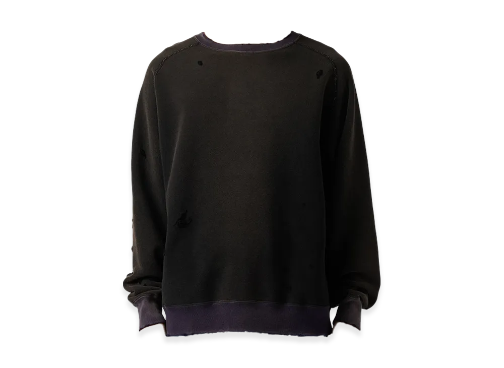 NEEDLES x Studious 2-Tone Crew Neck Sweat Shirt - Cotton French Terry "Black"
