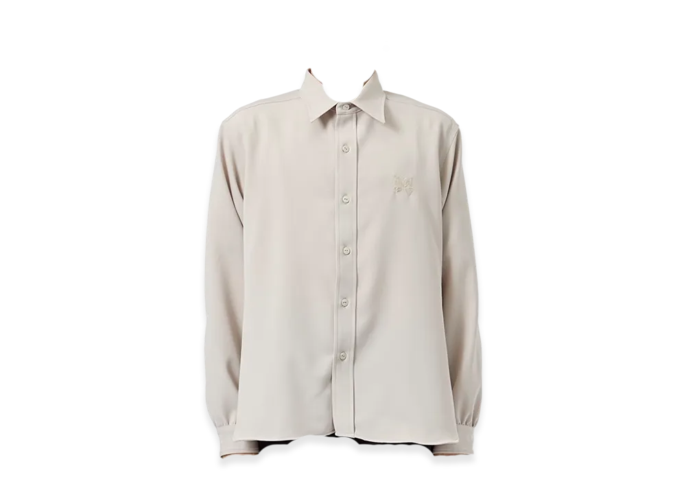 NEEDLES x Studious Exclusive Work Shirt - PE/R/PU Cavalry Twill "Beige"