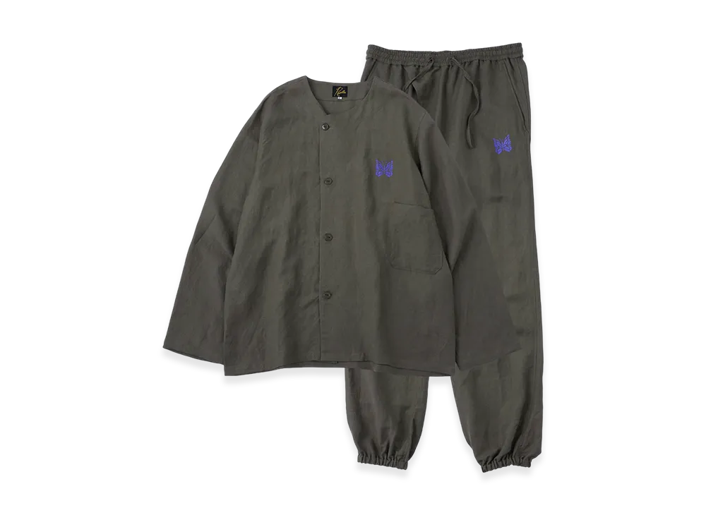 NEEDLES x Studious Pajama Set - L/R Canvas "Olive"