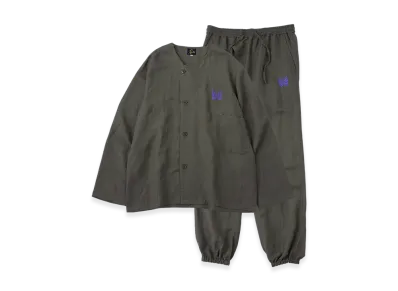 NEEDLES x Studious Pajama Set - L/R Canvas "Olive"
