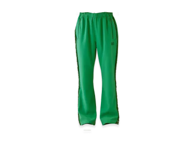 NEEDLES x Studious Fringe Boot-Cut Track Pant - Poly Kersey "Green"