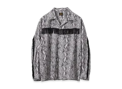 NEEDLES x Studious Fringe One-Up Shirt - AC/R/C Python Jq "DarkGray"