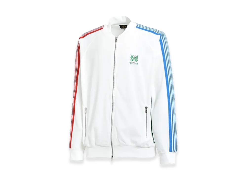 NEEDLES x BREATH Rib Collar Track Jacket - C/PE Velour "White"