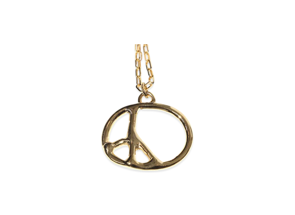 NEEDLES Large Peace Pendant - Gold Plate "Gold"