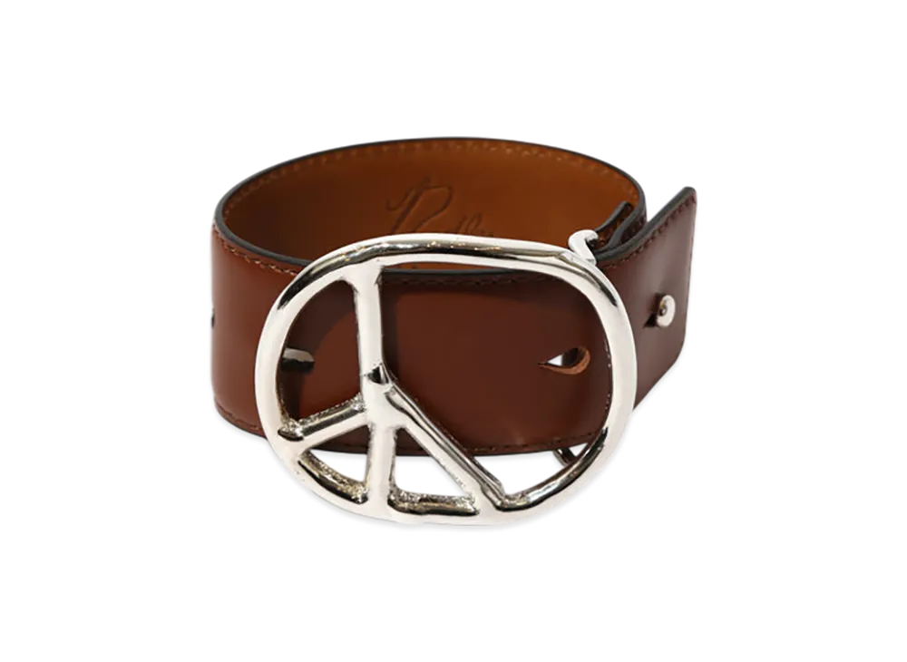 NEEDLES Peace Buckle Bracelet - Steer Lthr. "Brown"