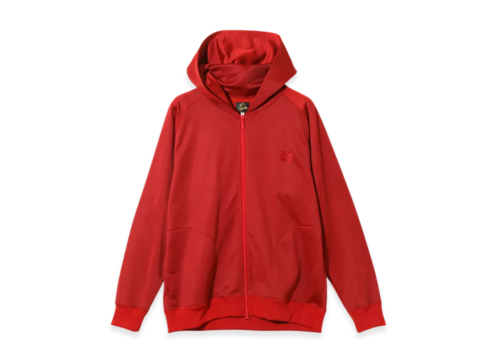 NEEDLES Zipped Hoody - Bright Jersey "Red"