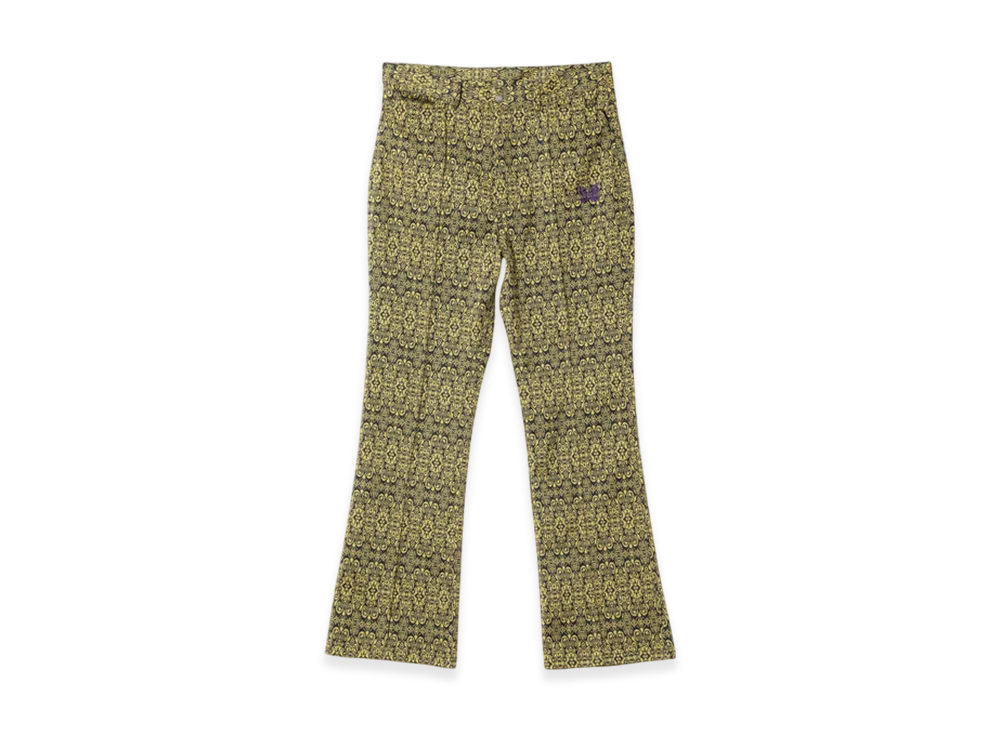 NEEDLES Boot-Cut Jean - Poly Jacquard "Khaki"