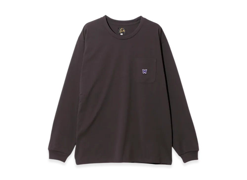NEEDLES L/S Crew Neck Tee - Poly Jersey "Brown"