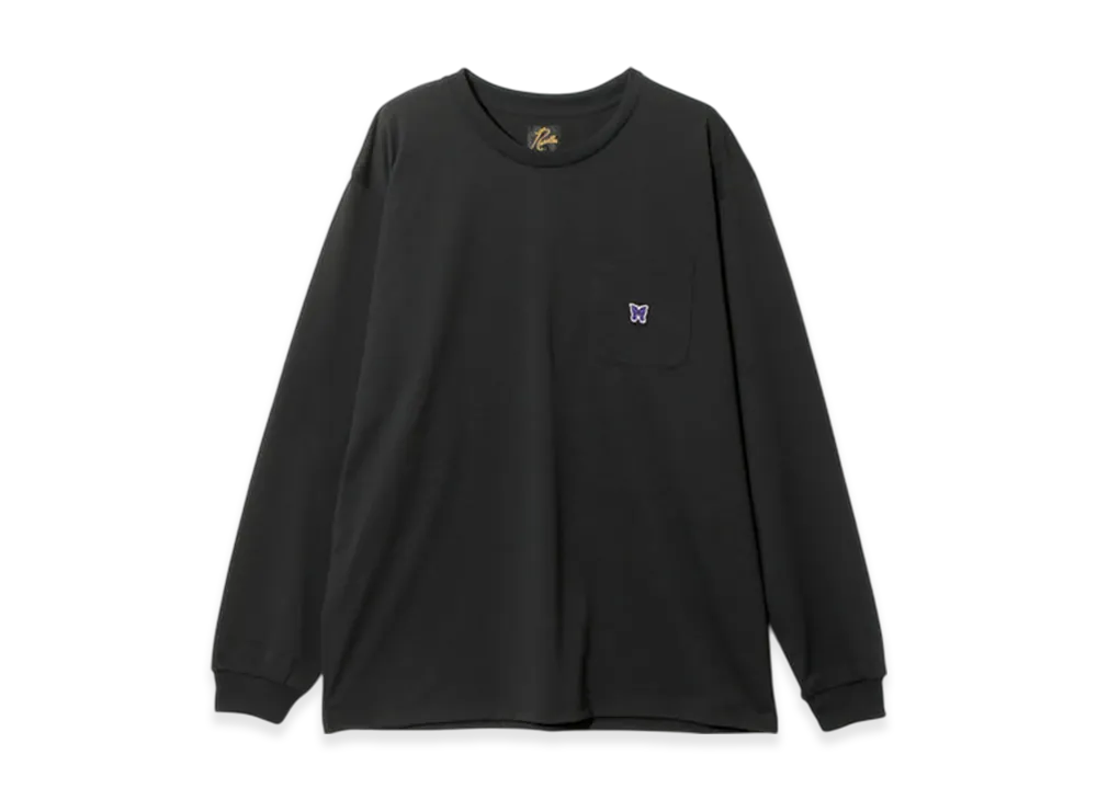 NEEDLES L/S Crew Neck Tee - Poly Jersey "Black"