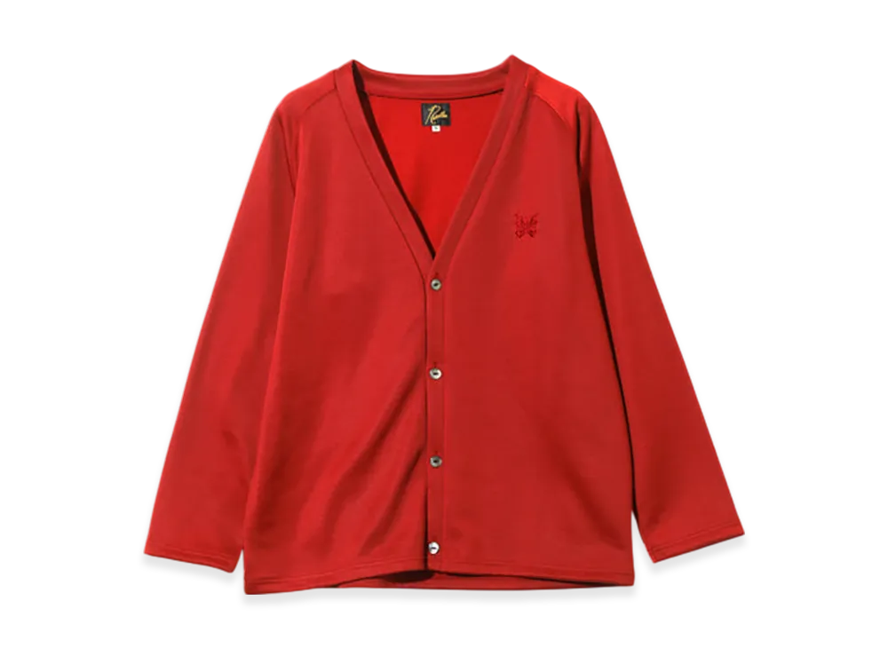 NEEDLES V-Neck Cardigan - Bright Jersey "Red"