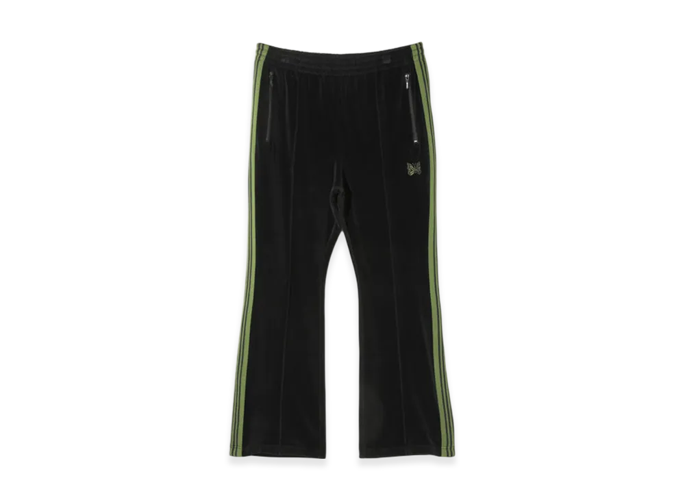 NEEDLES Boot-Cut Track Pant - C/PE Velour "Black"