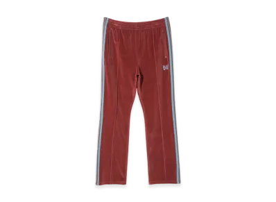 NEEDLES Narrow Track Pant - C/PE Velour "Red"
