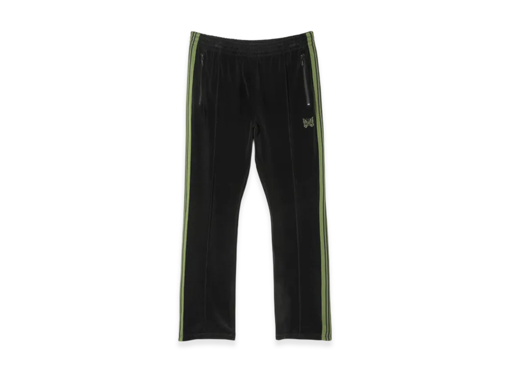 NEEDLES Narrow Track Pant - C/PE Velour "Black"