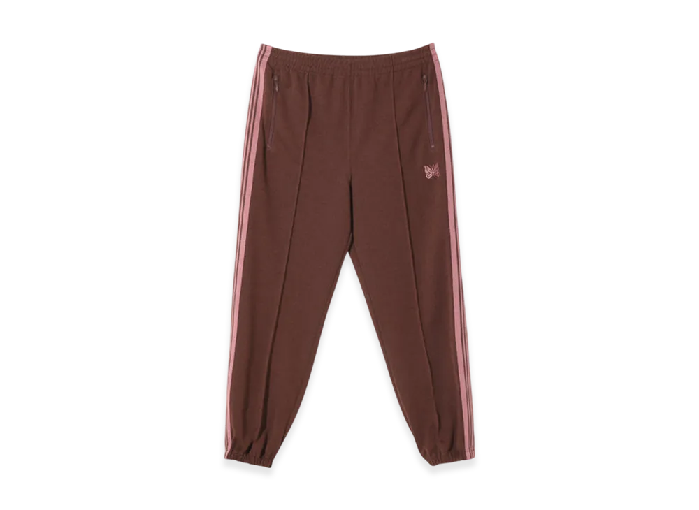 NEEDLES Zipped Track Pant - Poly Smooth "Brown"