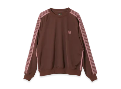 NEEDLES Track Crew Neck Shirt - Poly Smooth "Brown"