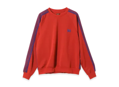 NEEDLES Track Crew Neck Shirt - Poly Smooth "Red"