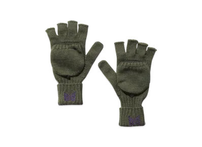 NEEDLES Convertible Glove - Merino Wool "Khaki"