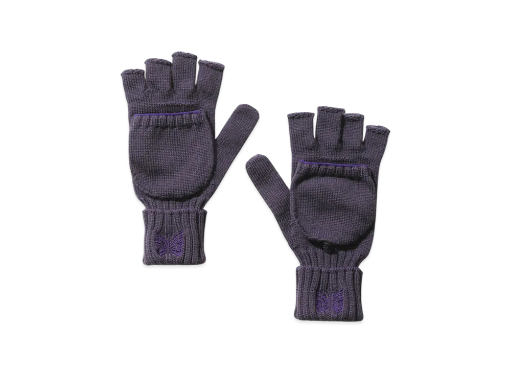NEEDLES Convertible Glove - Merino Wool "Purple"