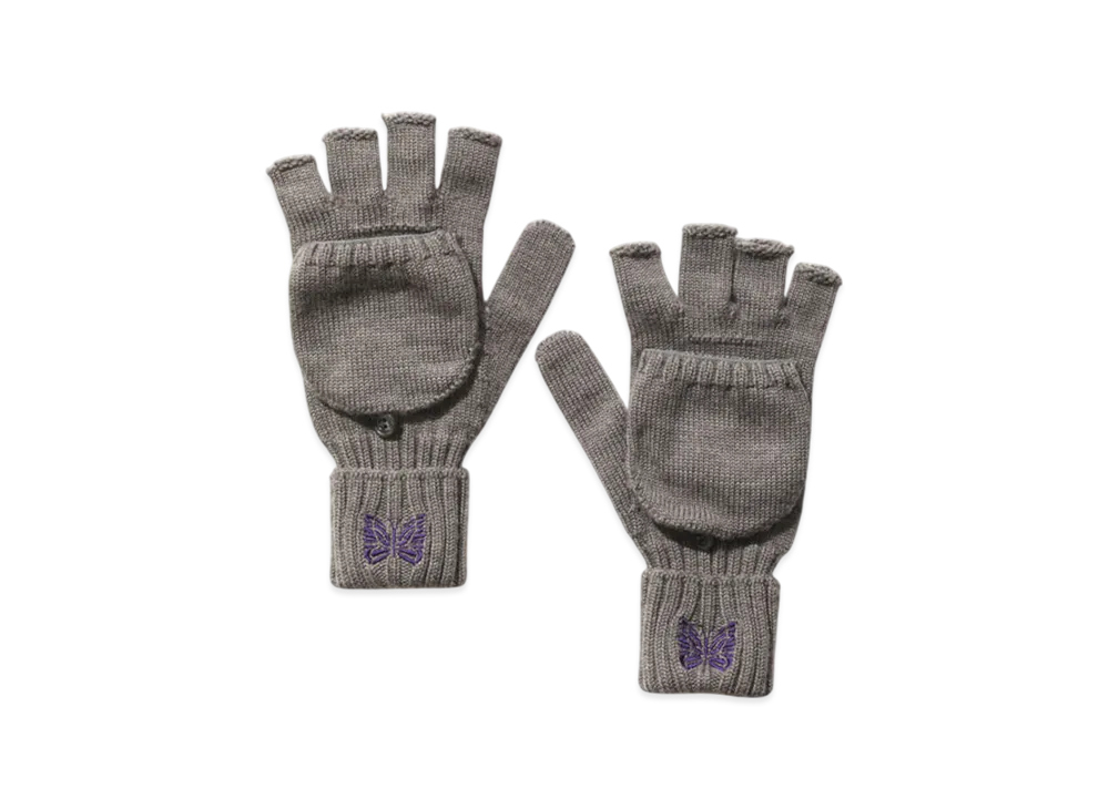 NEEDLES Convertible Glove - Merino Wool "Gray"