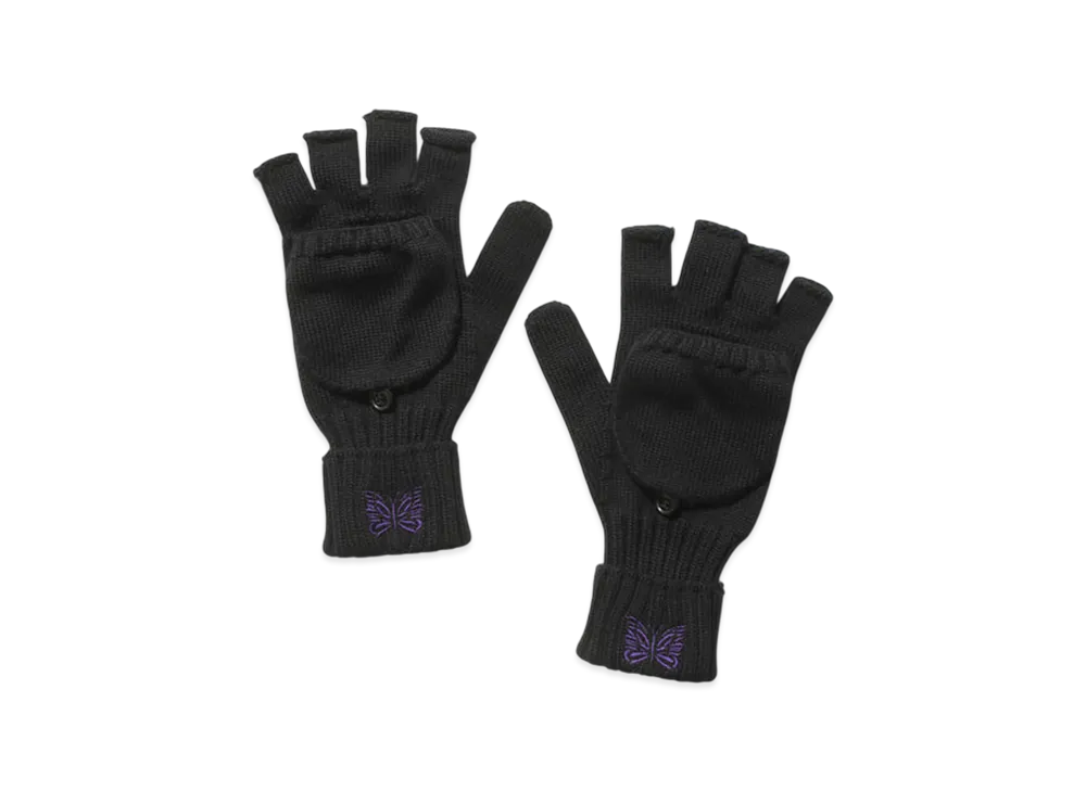 NEEDLES Convertible Glove - Merino Wool "Black"