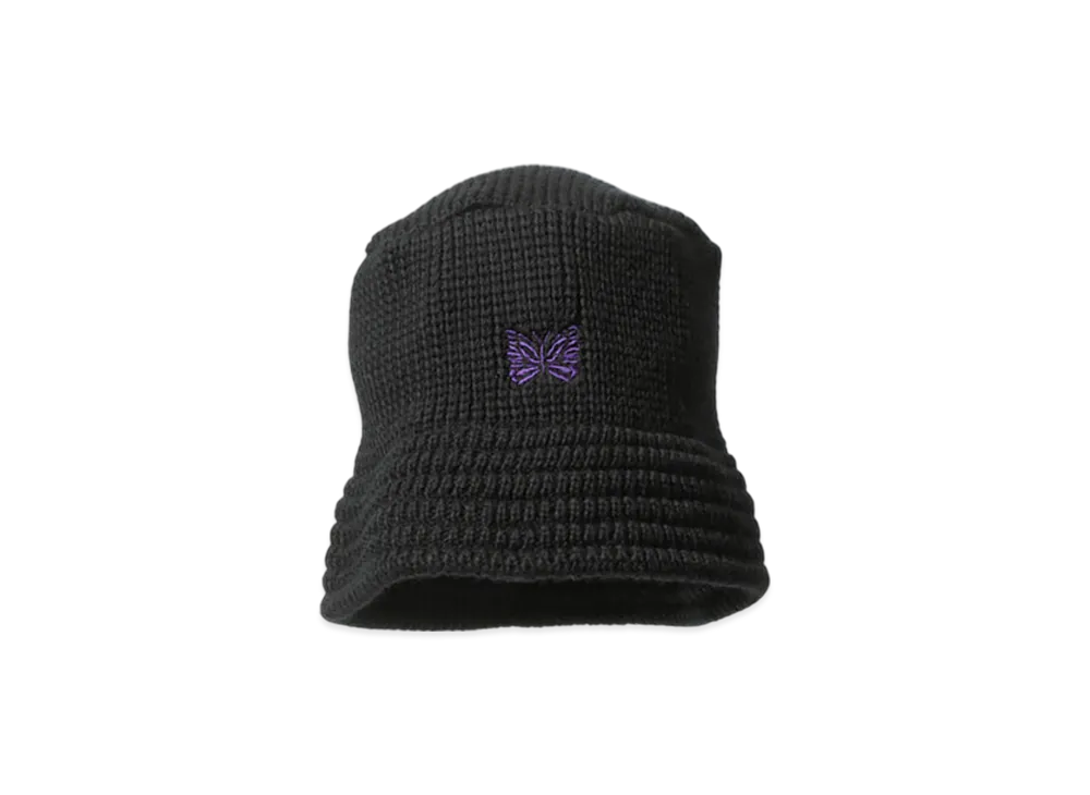 NEEDLES Bucket Hat - Merino Wool "Black"