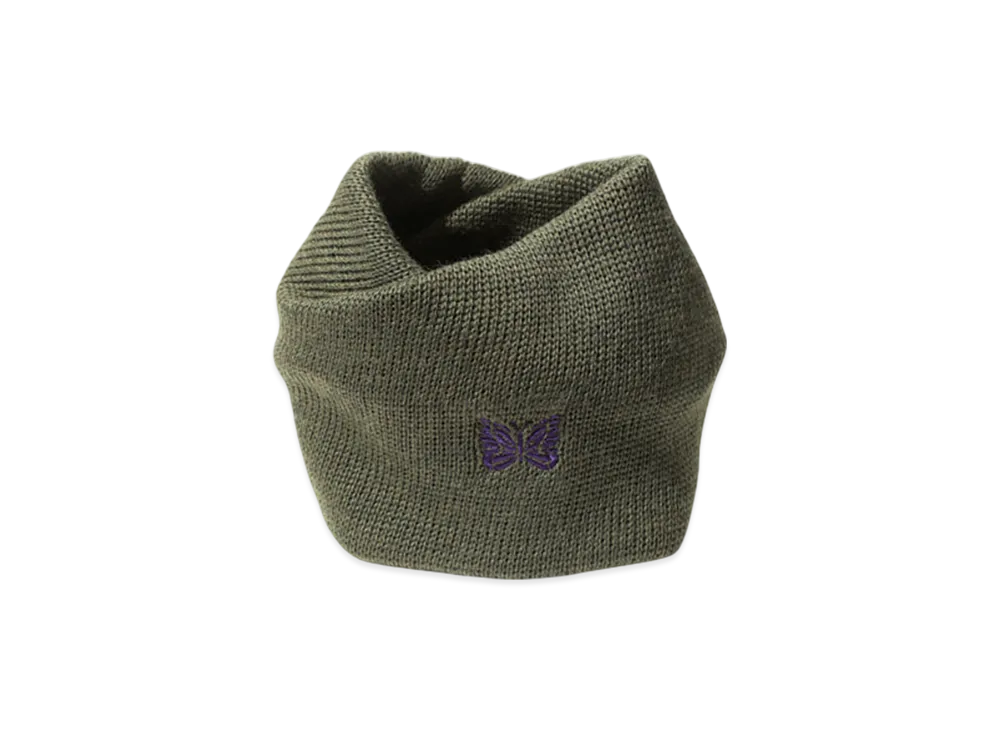 NEEDLES Neck Warmer - Merino Wool "Khaki"