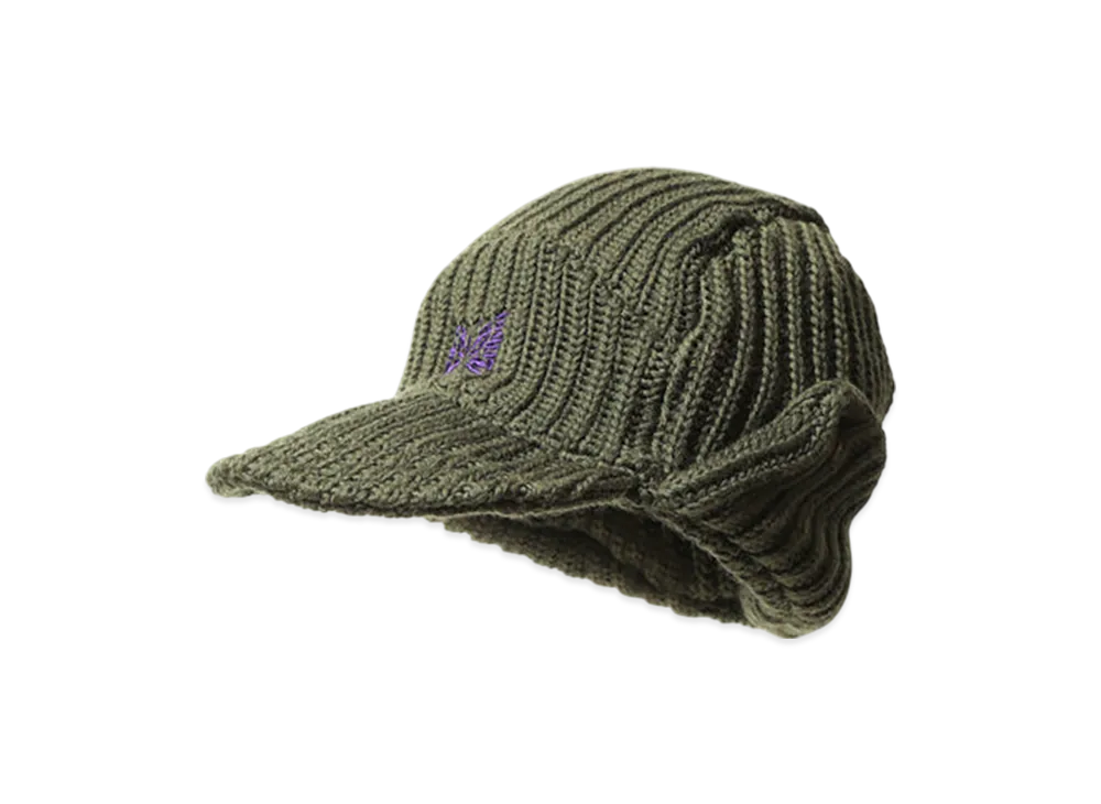 NEEDLES Bird Shooting Cap - Merino Wool "Khaki"