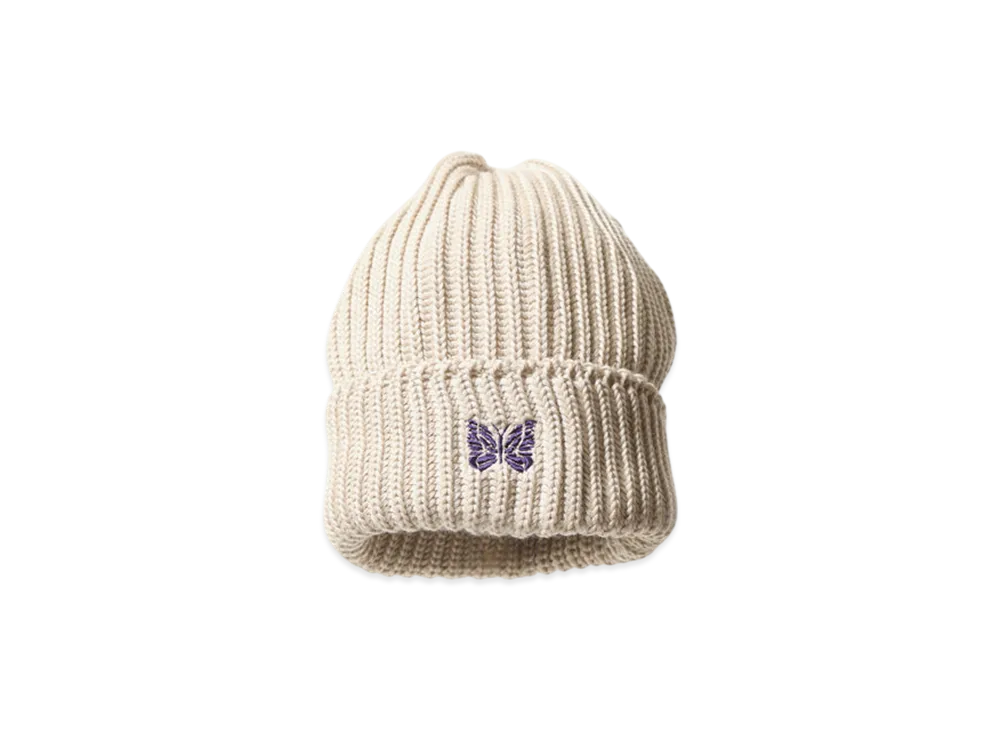 NEEDLES Watch Cap - Merino Wool "White"