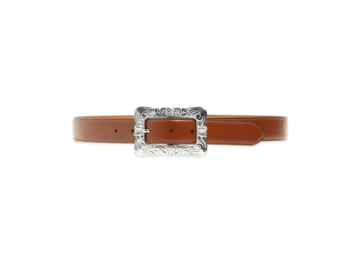 NEEDLES Papillon Square Buckle Belt - Steer "Brown"