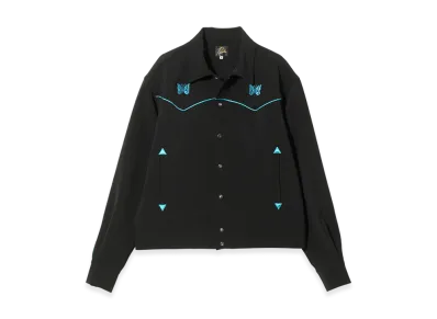NEEDLES Piping Cowboy Jkt-Poly Double Cloth "Black"