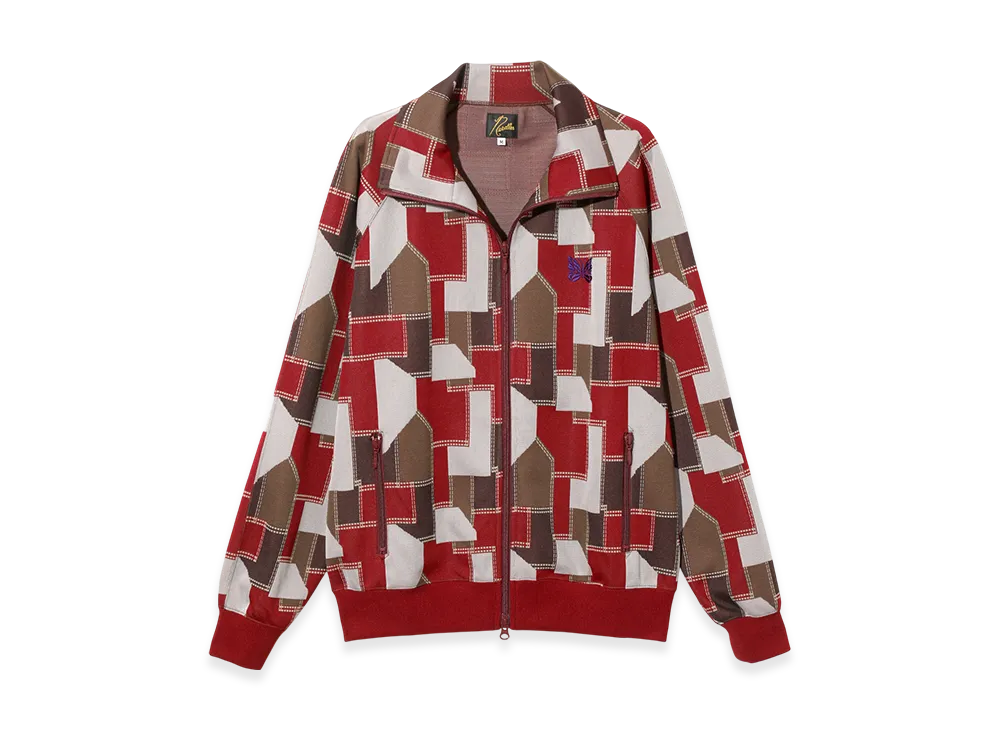 NEEDLES Track Jacket - Poly Jacquard "Red"