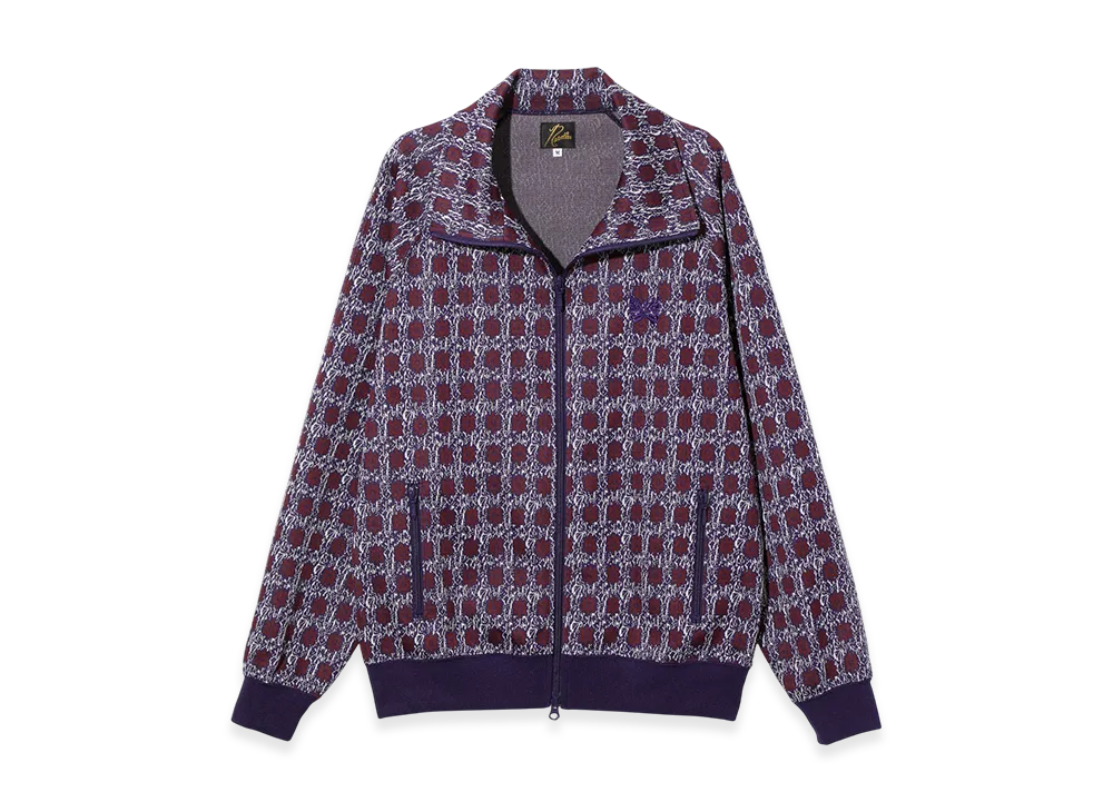NEEDLES Track Jacket - Poly Jacquard "Purple"