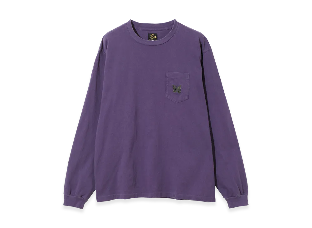 NEEDLES L/S Pocket Tee - Cotton Jersey "Purple"