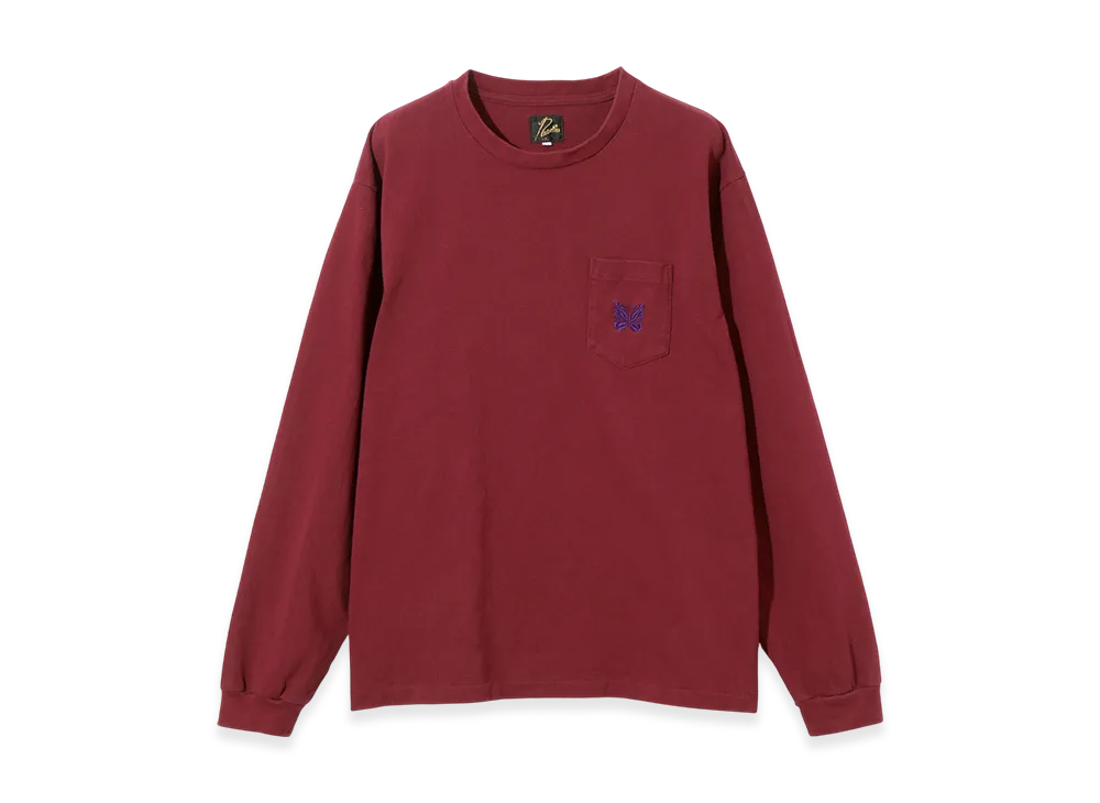 NEEDLES L/S Pocket Tee - Cotton Jersey "Red"