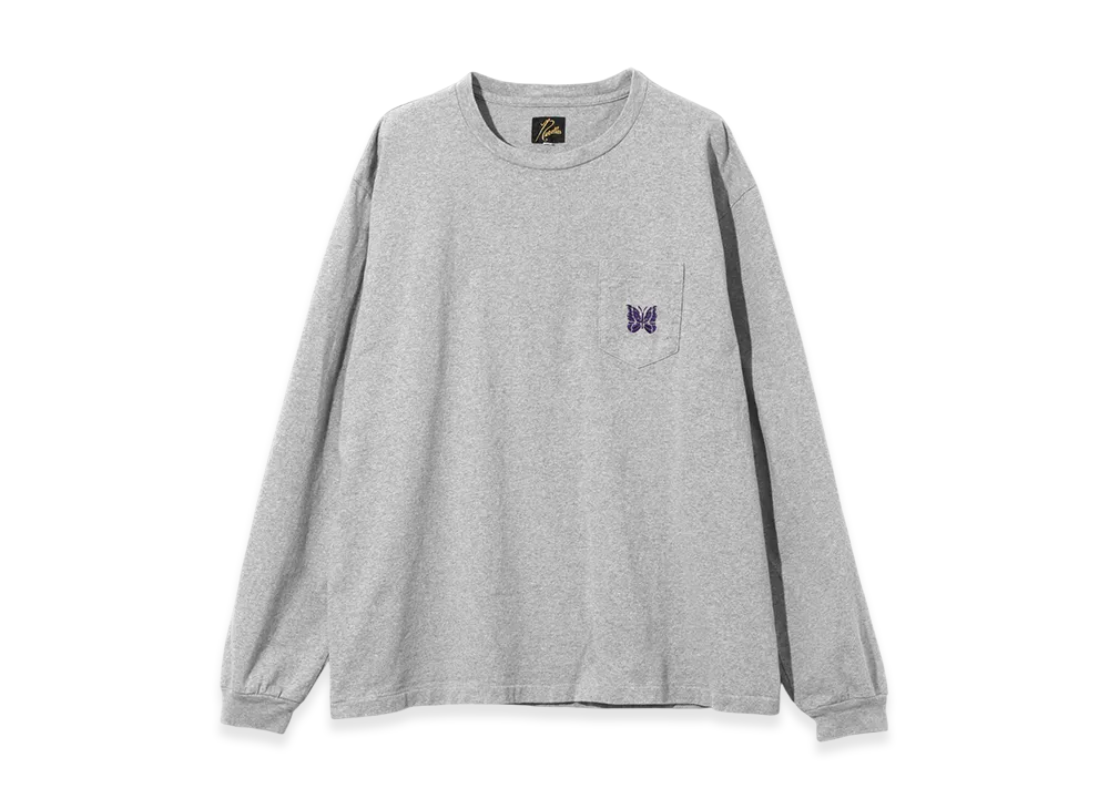 NEEDLES L/S Pocket Tee - Cotton Jersey "Gray"