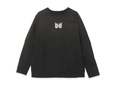 NEEDLES Deconstructed SweatShirt-FrenchTerry "Black"