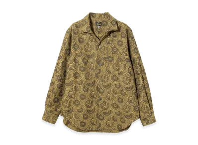 NEEDLES Italian Collar Shirt - Ornament Jacquard "Yellow"