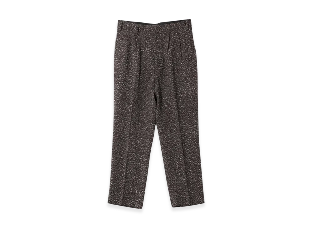 NEEDLES Tucked Trouser - Lame Tweed Plaid "Dark Brown"