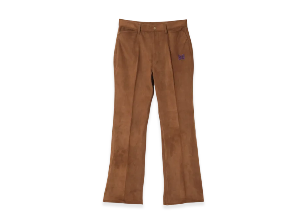 NEEDLES Boot-Cut Jean - Synthetic Suede "Brown"