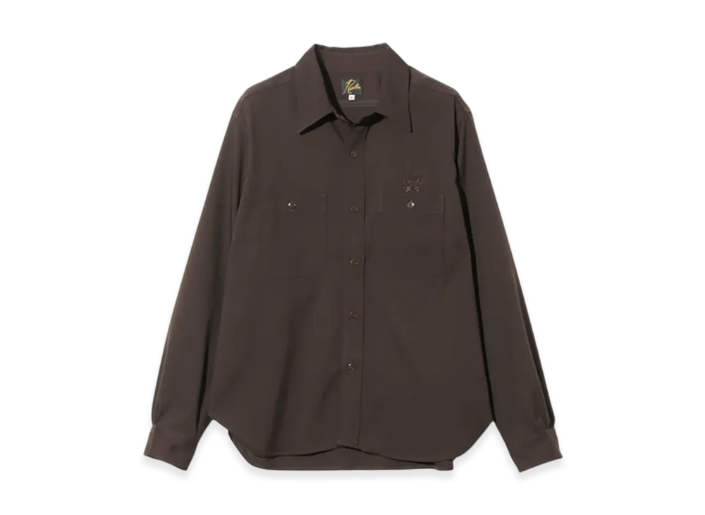 NEEDLES Work Shirt - Cavalry Twill "Brown"