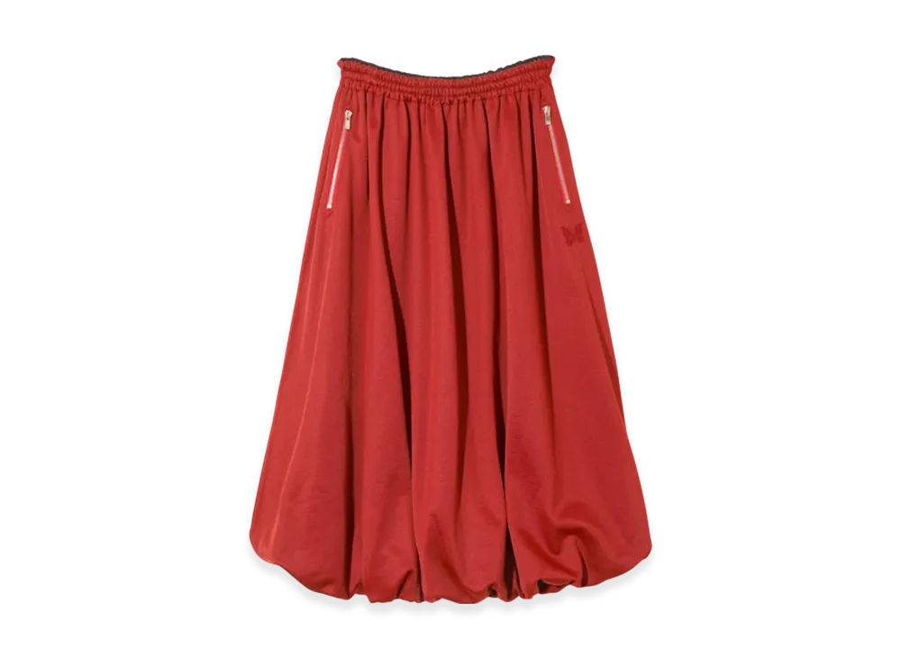 NEEDLES Balloon Track Skirt - Bright Jersey "Red"