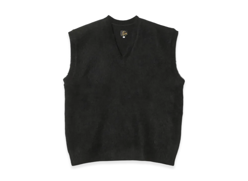 NEEDLES Mohair Knit Vest - Solid "Black"
